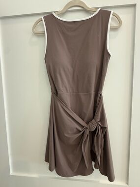 Abercrombie Taupe Tie-Front Dress